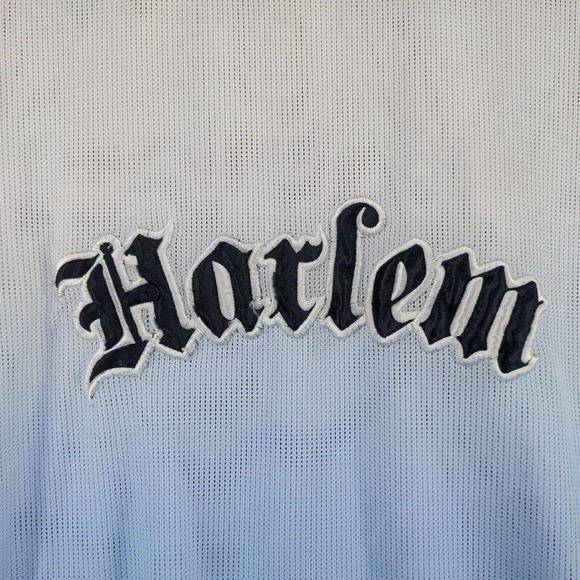 Starter Asphalt Legend Men's Harlem T-Shirt White Blue Ombre 3XL Short Sleeve - Picture 4 of 12